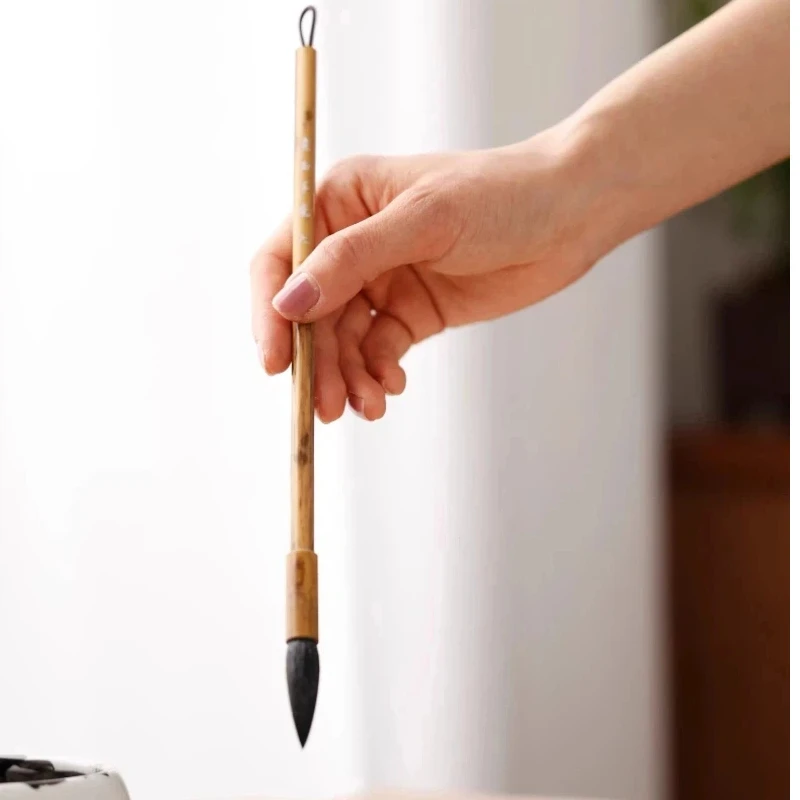 High-end Woolen Hair Seal Script Calligraphy Brush Regular Script Official Script Cursive Script Goat Hair Writing Brush Set