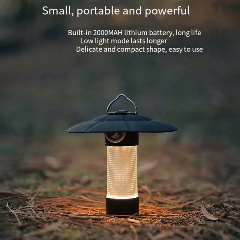 Multi-Function Camping Light Portable Outdoor Camping Lantern With Magnet Emergency Light Hanging Tent Light Durable