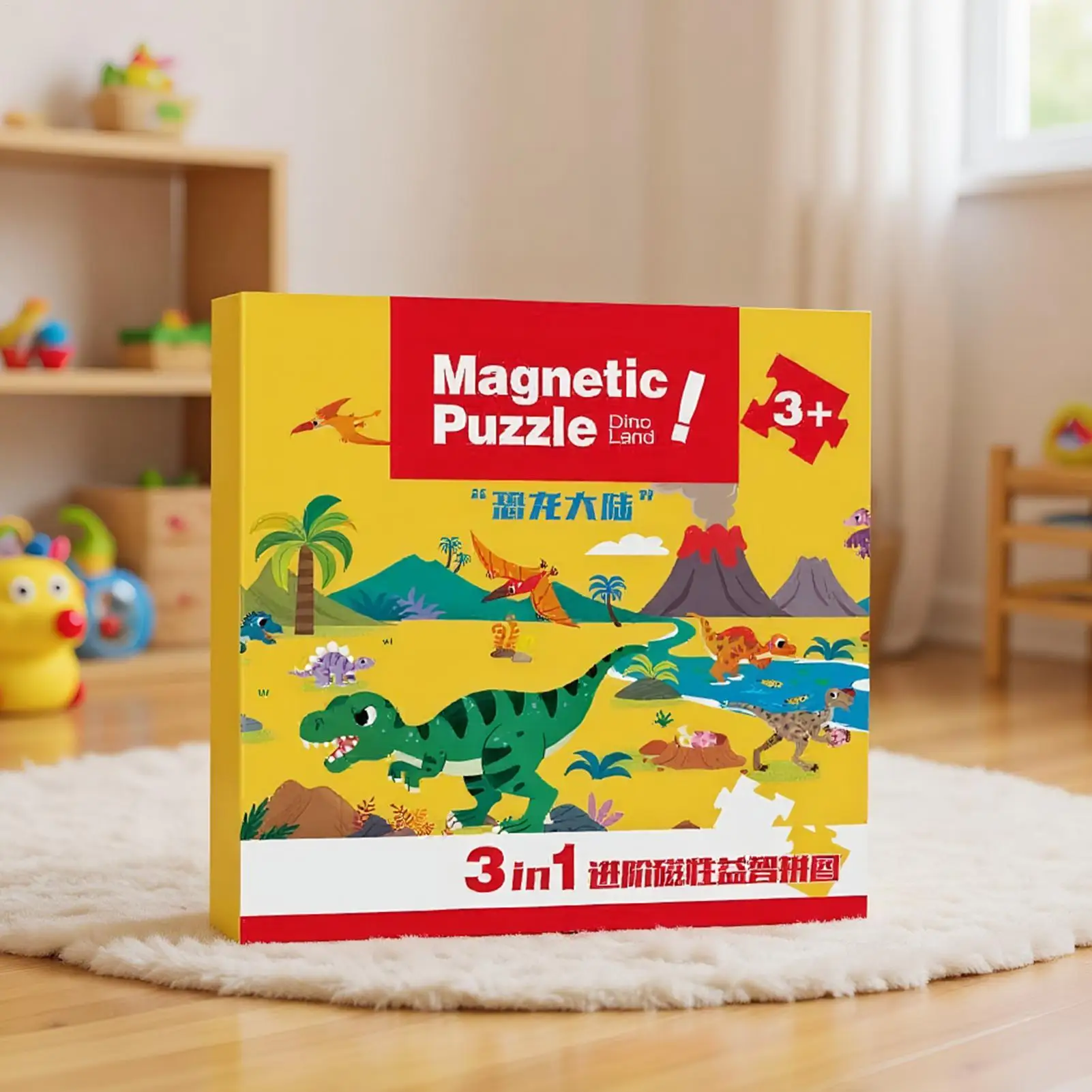 Quebra-cabeças magnéticos para a criança educacional brinquedo de quebra-cabeça magnético portátil pai criança interação brinquedos de viagem atividades de viagem de estrada