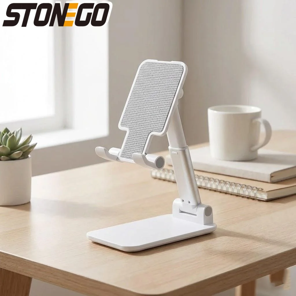 

Portable Adjustable Folding Phone Stand Holder for iPhone Samsung Mobile Tablet Desk Mount Bracket Universal