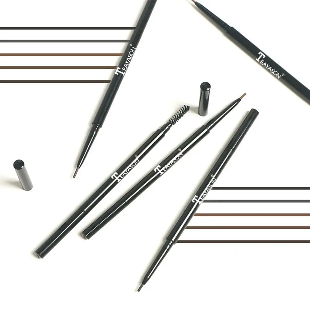 Eyebrow Pencil Dual Ended Professional Natural Brow Pen Natural Daily Look Draws