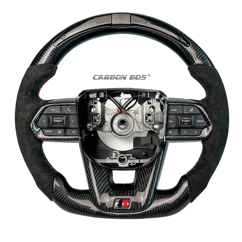 

Factory Direct Sales with LED Steering Wheel for Toyota LC300 Real Carbon Fiber with Alcantara for Toyota LC300 2014 2016 2022