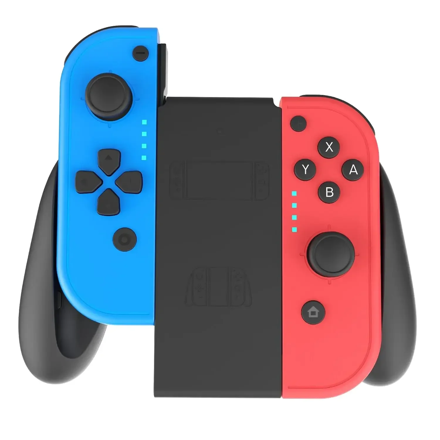 Replacement Wireless Joycons Controller for Switch/Lite/OLED with Motion Sensing/Dual Vibration/Gyro Axis, Includes Comfort Grip