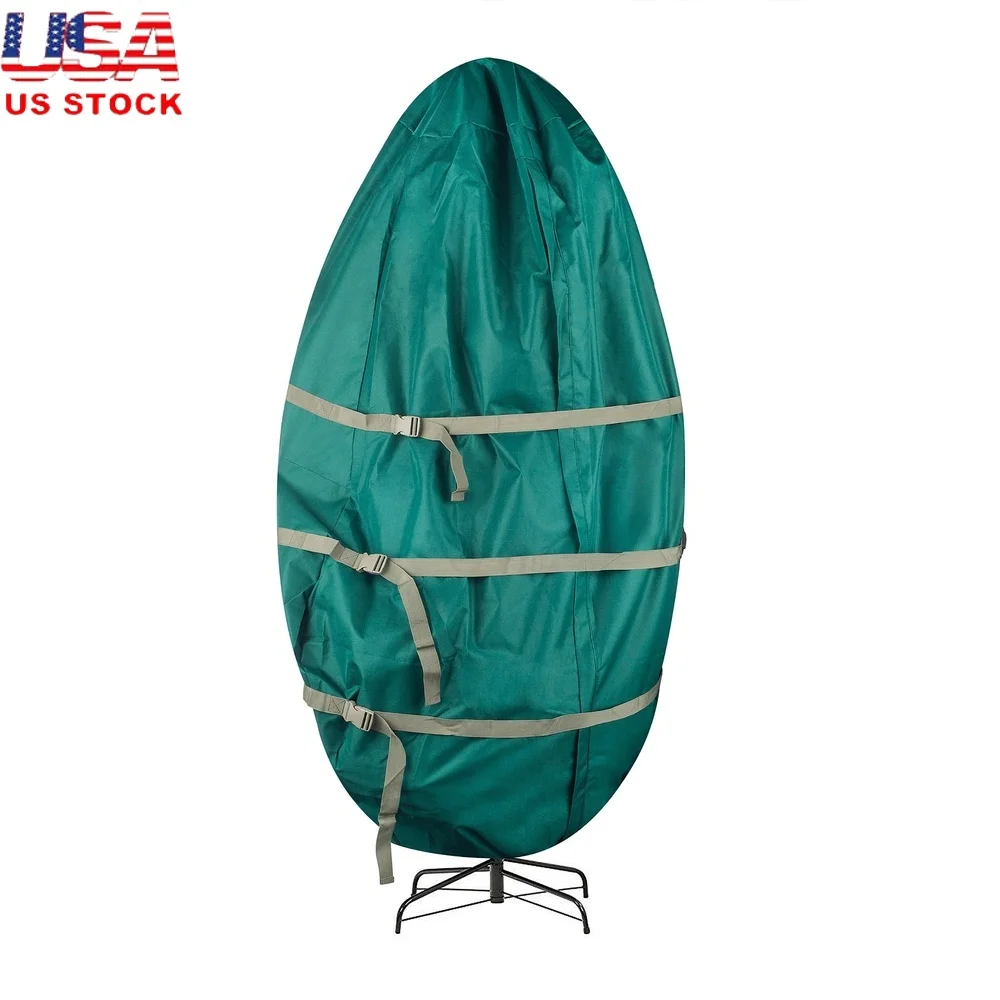 

Durable Christmas Tree Storage Bag Up to 6ft Tall Heavy Duty Zipper Adjustable Straps Dust Moisture Protection Oxford Canvas