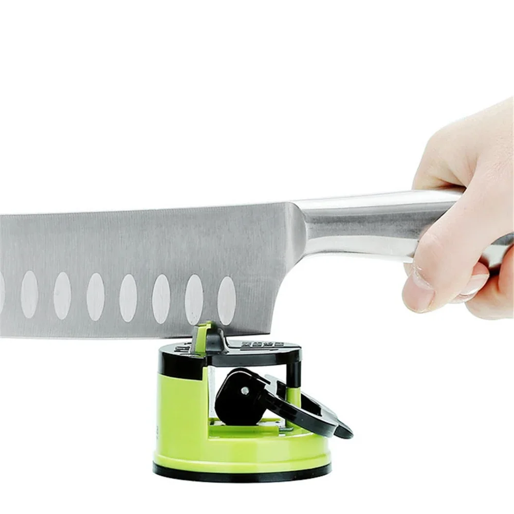 Knife Sharpener Safe Knife Scissors Blade Tungsten Diamond Grinder Stone Kitchen Sharpener Knives Sharpening with Suction Pad