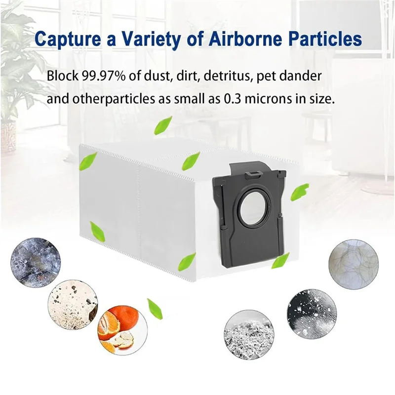 Promotion!9PCS High-Efficiency Dust Bags Designed For Dreame D10 Plus Gen 2/RLD32GD Robot Vacuums