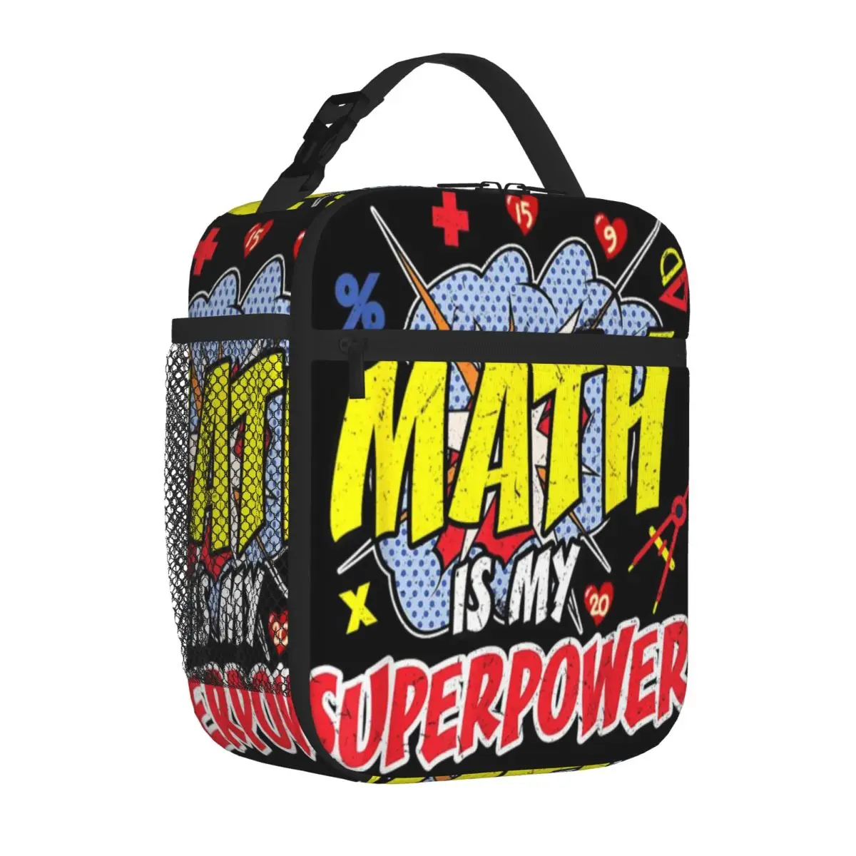 

Bestselling Math Is My Superpower Funny Teaching Graphic Reusable Lunch Bag Office Daily Meal Prep Bag