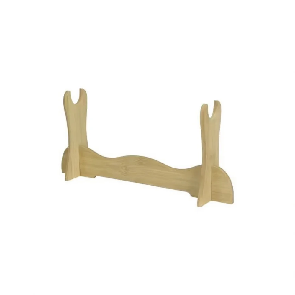 Samurai Sword Holder Display Rack Tiered Plastic Stand Bamboo Bracket Leather Harness Belt For Cosplay Costume Accessory