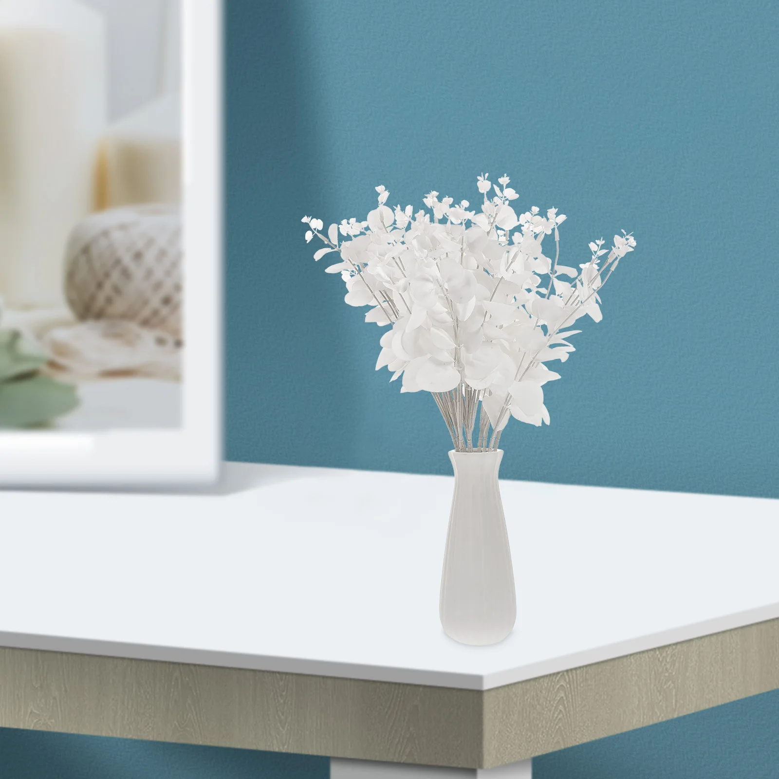 

3 Pcs Simulated Plant Flower Arrangement Faux Branch Artificial Stems with Leaves Tree Household Fake
