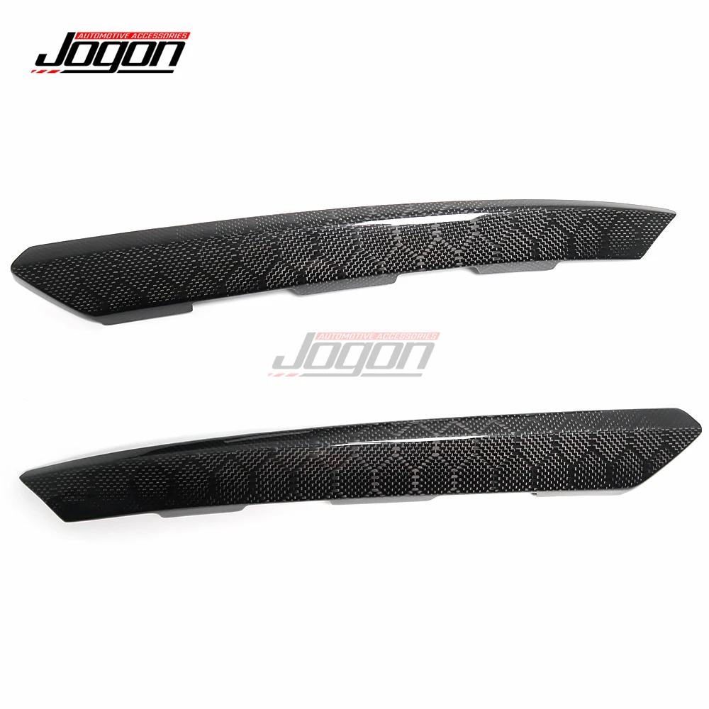 Real Carbon Fiber Car Front Bumper Grille Cover Trim Exterior Front Racing Grills Sticker Styling For Subaru WRX S4 STI VB 2022+