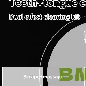 Dual Uses Tongue Scraper Cleaners Reusable Oral Health Cleaning Brush Hygiene Oral Care Toothbrush Mouth Fresh Breath Scraping