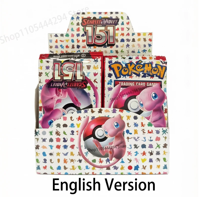 360-pecas-versao-em-ingles-genuina-pokemon-ptcg-sv2a-pacote-de-suplemento-aprimorado-151-primeira-geracao-pikachu-cartao-colecionavel-pokemon