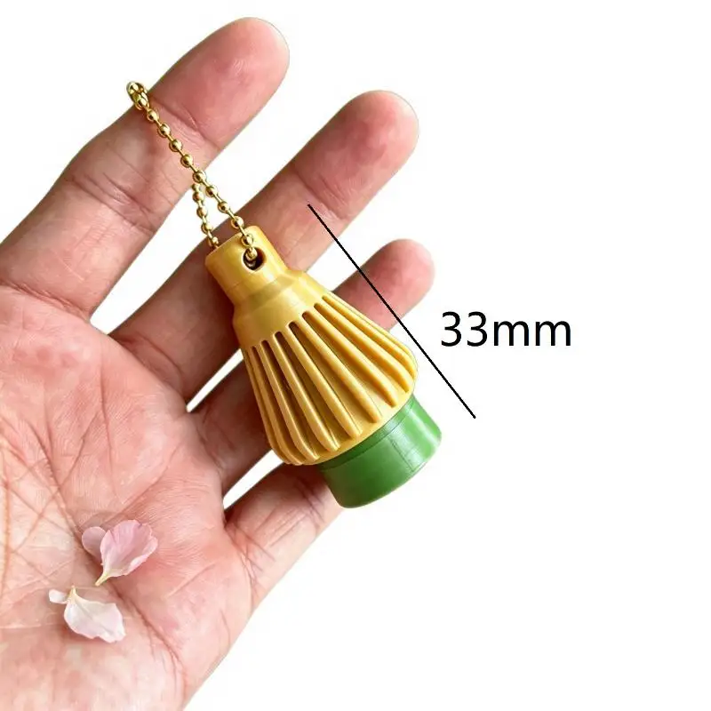 Japanese Matcha Chocolate Key Chains Decompression Button Click Ornament Fidget Toy Girl Bag Pendant Harajuku Decoration