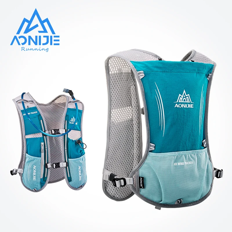 

AONIJIE E913S 5L Hydration Backpack Rucksack Bag Vest Harness for 1.5L Water Bladder Hiking Camping Running Marathon Race Sports