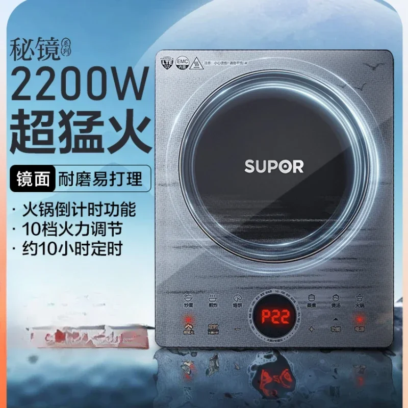 Cocina de inducción multifuncional con batería de 220 V para cocinar en casa