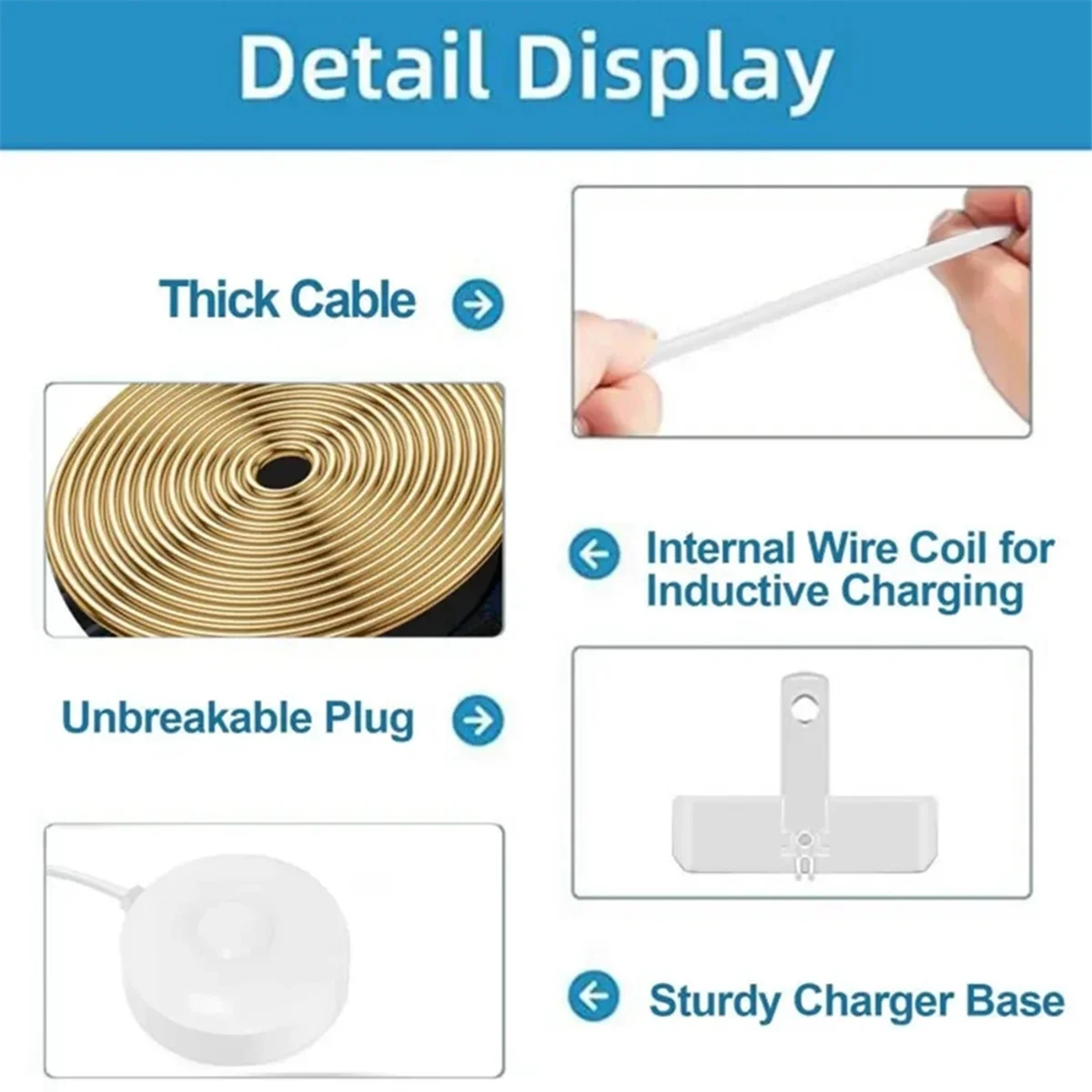 Cargador para cepillo de dientes eléctrico, adaptador de Base magnético 8/7 de repuesto para IO Series 9/3768