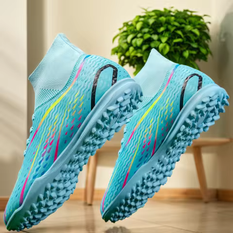 Men Soccer Shoes Professional Match Football Boots Futsal Wholesale Training Comfortable TF High-quality Non Slip Outdoor Shoes