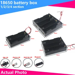 18650 Series battery box socket with plug 2X 3X 4X XH2.54 DUPONT SM-2P DC5.5-2.1 SM2.54 PH2.0