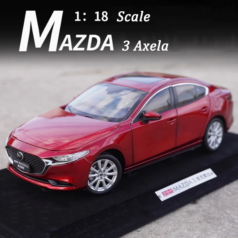 Diecast 1:18 Scale Mazda 3 Axela Red Alloy Collection Model Adult