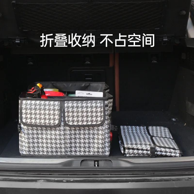 Trunk storage box, car supplies, foldable large car rental, storage box, camping car storage box image 4