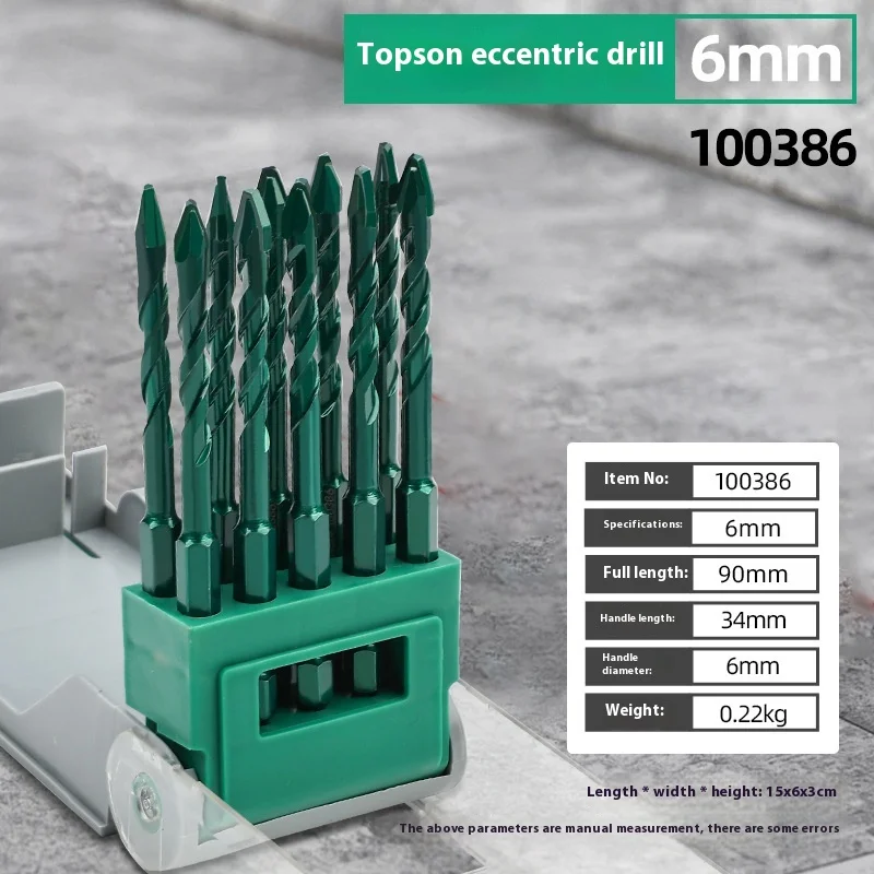 Imagem -05 - Excêntrico Brocas de Precisão Fresa mm mm 10 mm 12 mm Telha de Vidro Perfuração Cerâmica Rock Slab Triângulo Router Bit Kit 10 Pcs por Conjunto