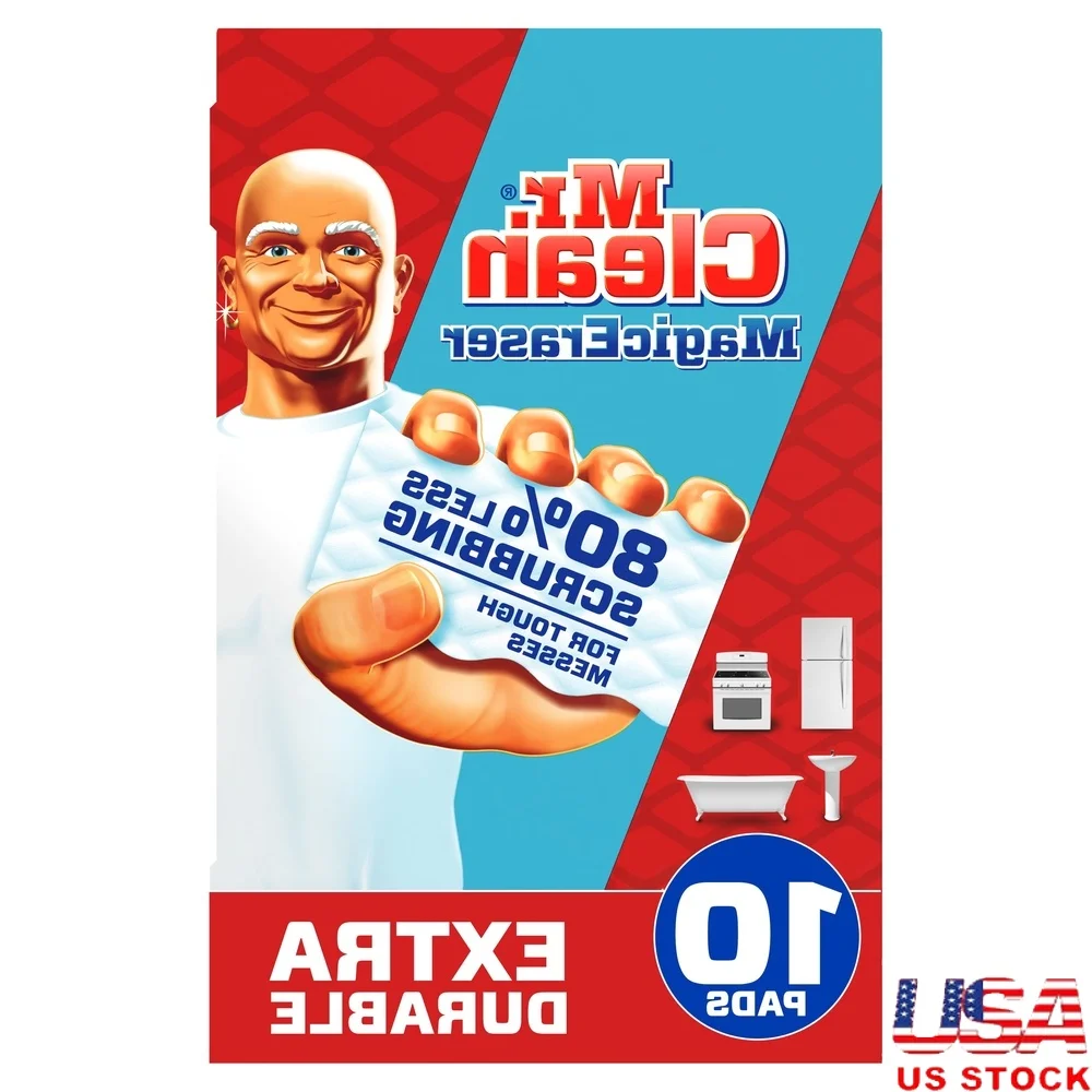 

Extra Durable Magic Eraser Multi-Purpose Cleaning Pads 10 Ct Durafoam Tough Dirt Remover Household Surface Cleaner Non-Toxic