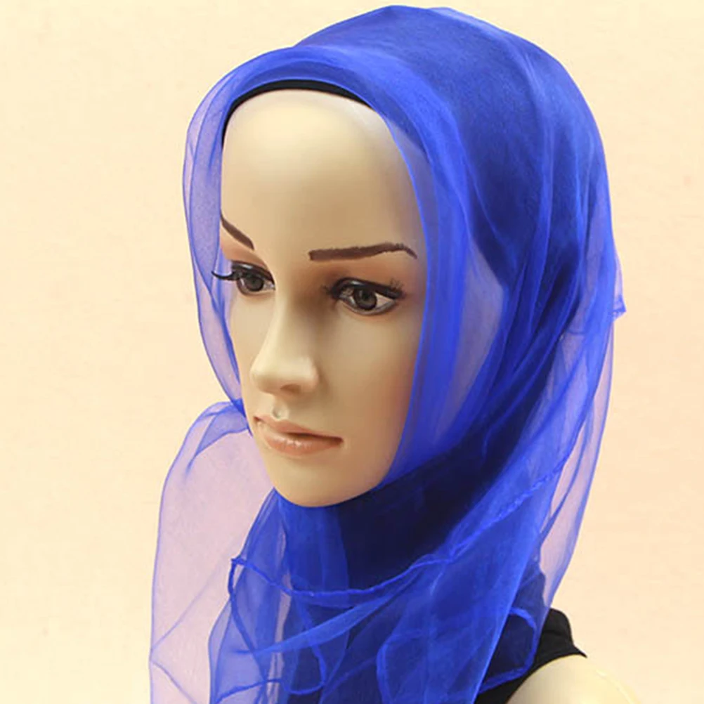 

Luminous Yellow Soft Silk Scarf Lightweight Breathable Square Dance Accessory For Women Girls Performance Props