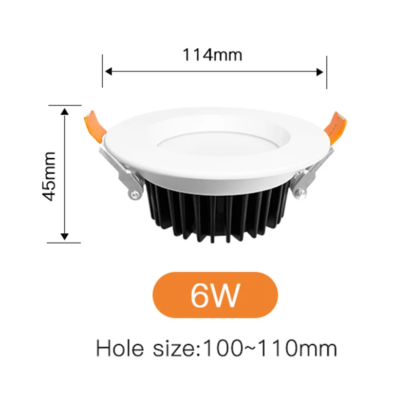teopek Gledopto smart rgbcct led down light 6w 9w 12w led decken leuchte zigbee 3,0 pro ip44 ip54 für wohnzimmer küche esszimmer 3