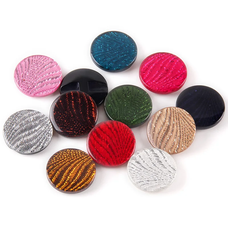 Resin Flatback Buttons for DIY Handmade Sewing Clothing Decorative Buttons Coat and Sweater Decoration 15-21mm 100 PCs/Lot