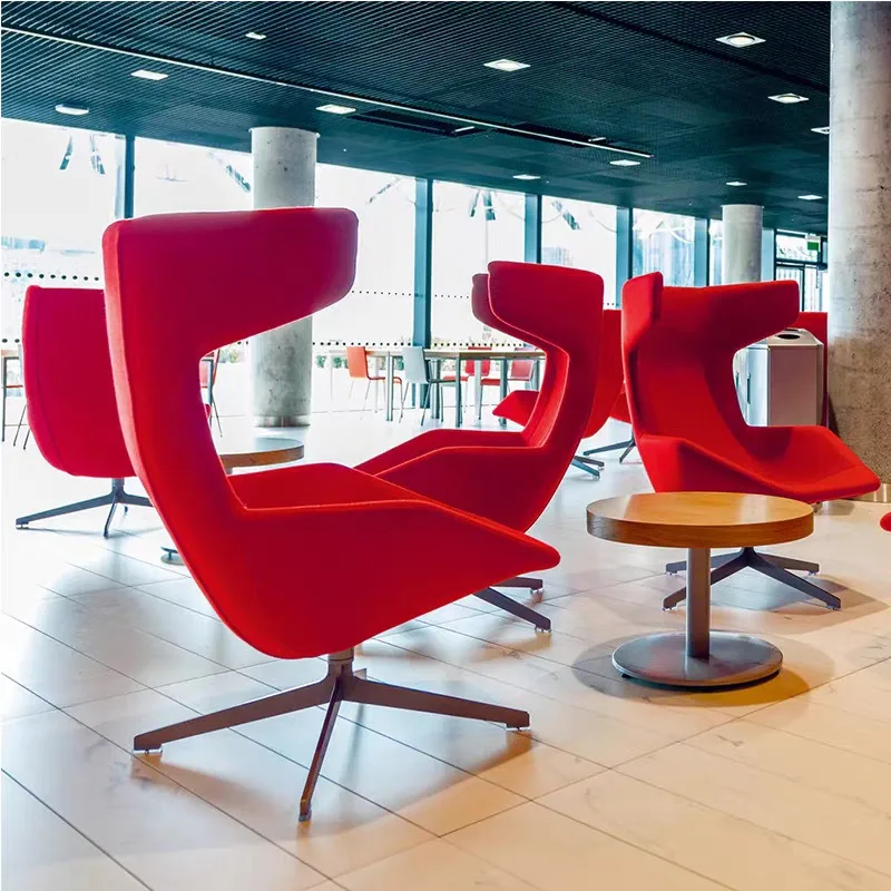 Moda, sedia singola casual, poltrona girevole e pigra