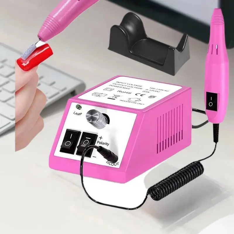 Máquina de broca de unhas portátil elétrica manicure kit cabeça polimento para gel polonês profissional ferramenta manicure equipamentos salão beleza