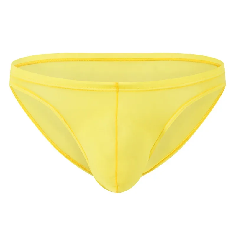 Wholesale adult sexy panties Euro pants head ultra-thin ice silk triangle pants transparent sexy panties solid triangle pants