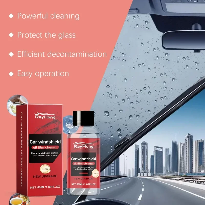 Cleaning Agent Car Windshield Oil Film Cleaning Agent Transparent Glass Cleaning Agent Anti-corrosion Tool Refurbishing Tools