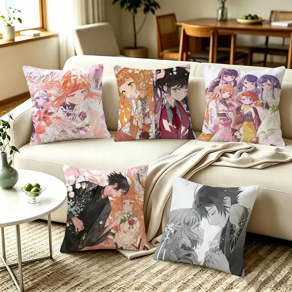 Anime Hinagiku Kayo Agents of the Four Seasons  Home Sofa Cushion Covers and Aecorative Custom Pillow Covers