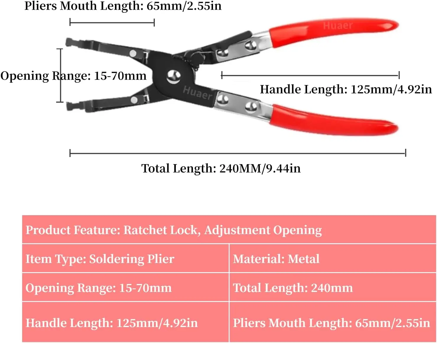 Soldering Pliers, Metal Soldering Plier Multi- Wire Welding Clamp Pick\u2011Up Aid Tool Wire Welding Pliers For Automobile Maint