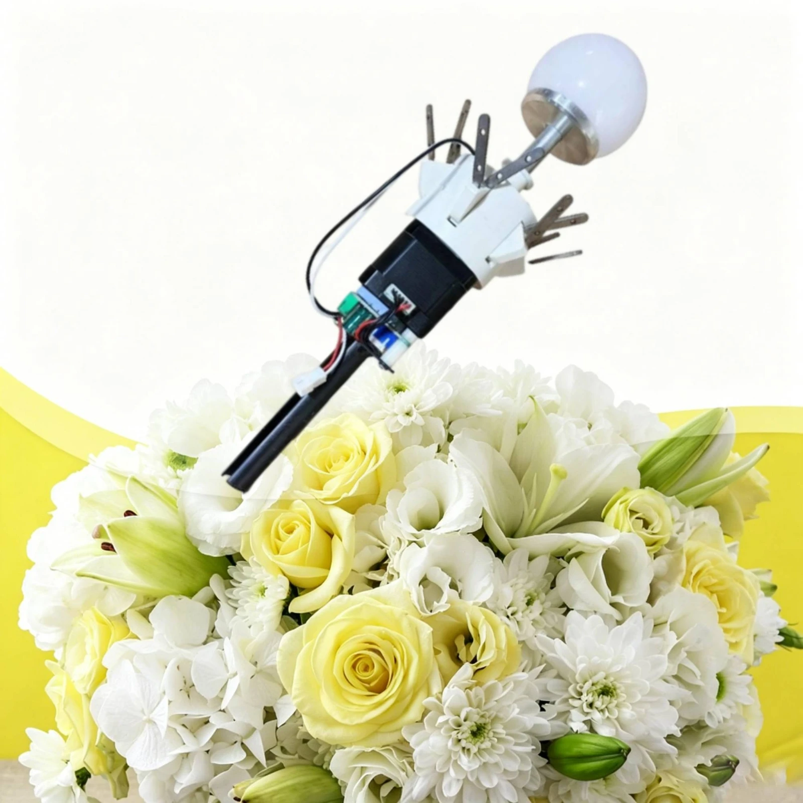 Electric Flower Opener 12-Vane Motorized Flower Opener Compact Upright