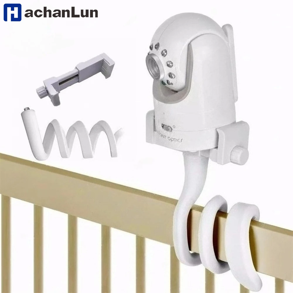 Universal Baby Monitor Bed Multifunction Bracket Camera Holder 1/4 Screw Flexible Clip Hose Mount Camera Cam Adjustable Long Arm
