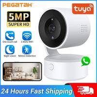 Tuya 5MP One-touch Call Indoor Baby Monitor 3MP WiFi PTZ Camera Auto Tracking Color Night Vision IP Security CCTV Surveillance