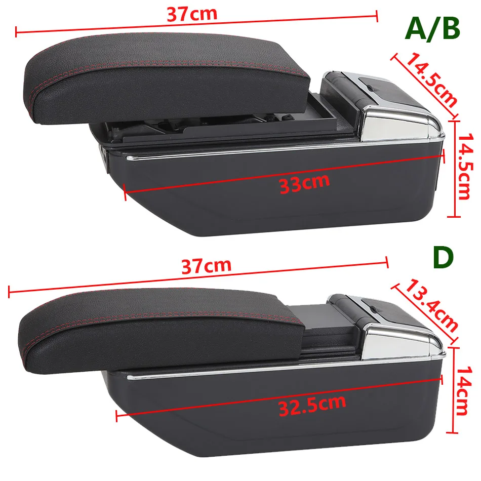 For Skoda RAPID Armrest Box Retrofit Car Accessories For Volkswagen VW Polo 2020 2021 Car Armrest Interior details Storage Box