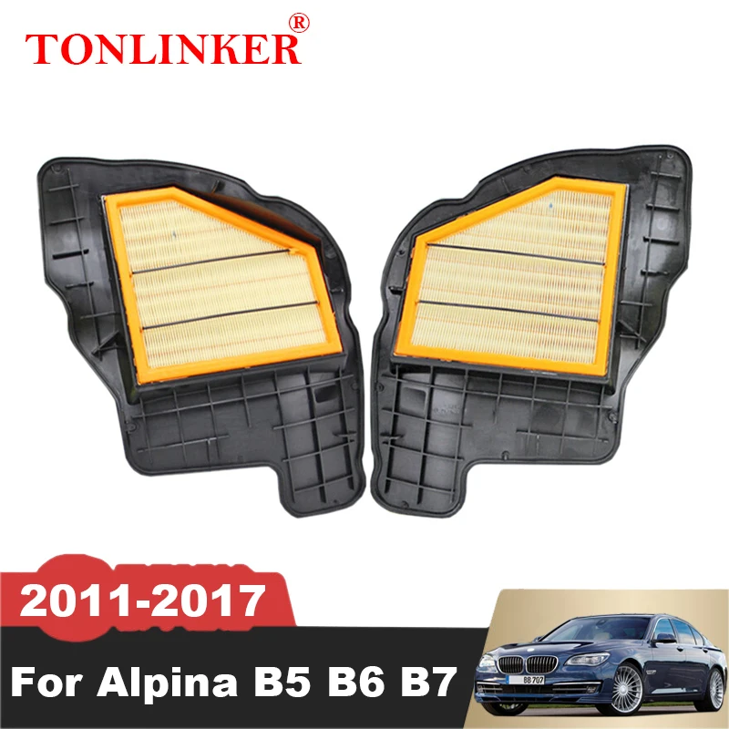 TONLINKER Air Filter 13717577457 13717577458 For Bmw Alpina B5 F10 F11 2011-2017 B6 F06 F12 F13 B7 F01 F02 4.4AT Car Accessories