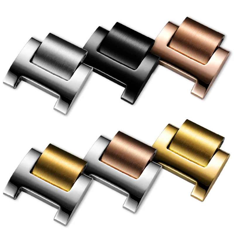 Pour Cartier ballon bleu bande d'acier noeud d'extension bracelet de montre mme hommes bracelet de montre en acier inoxydable fixation d'allongement d'épissure