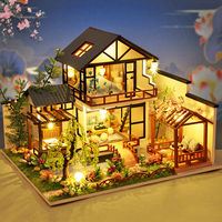 Building Model Doll House 3D Puzzle Mini DIY Kit Production and Assembly of Room Toys Home Bedroom Decoration with Furniture