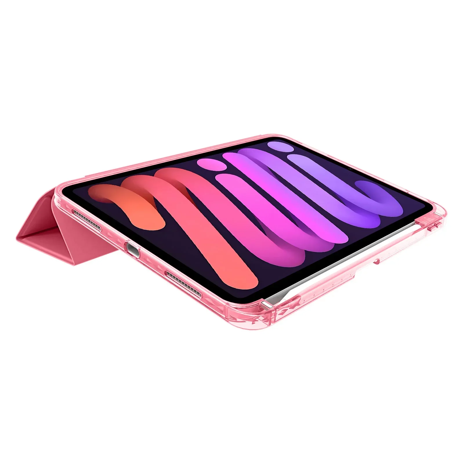 For IPad A16 11 10 12 Th Generation IPad Air 8 7 6 5 4 3 11 13 “ Pro M5 M4 12.9 M3 M2 PU Trifold Acrylic Case with Pencil Holde 4