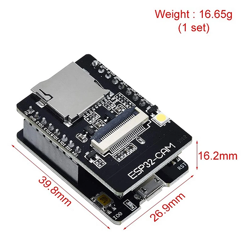 4-Pack ESP32-CAM Wifi Bluetooth Board ESP32-CAM-MB Micro-USB To Serial Port CH340G With OV2640 2MP Camera Module