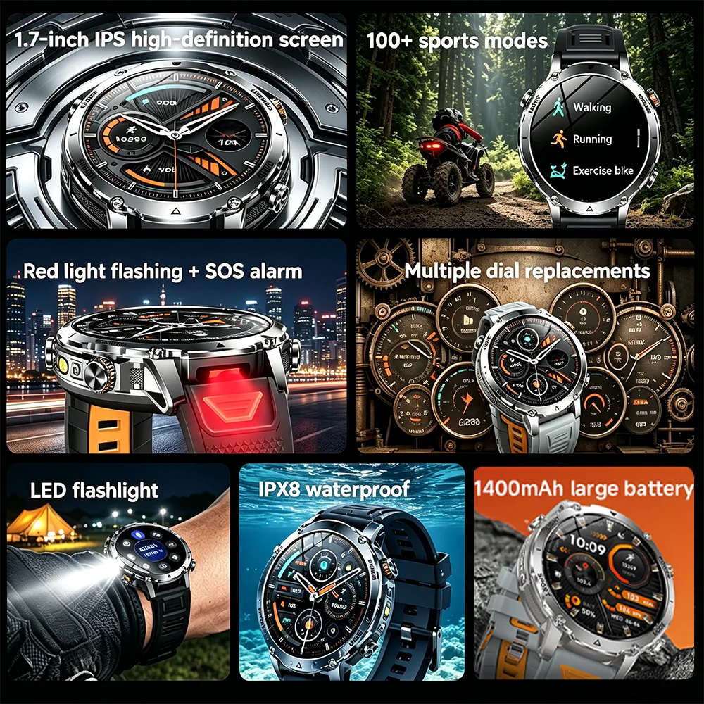 Neue Outdoor-Militär-Smartwatc – Outdoor Lighting Track Bewertung und Preis