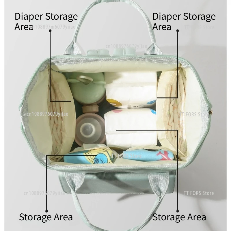 กระเป๋าคุณแม่และเด็กแรกเกิด แฟชั่น ความจุเยอะอเนกประสงค์ กระเป๋าใส่ผ้าอ้อมเด็ก พกพาสะดวกสำหรับการเดินทางและออกนอกบ้าน