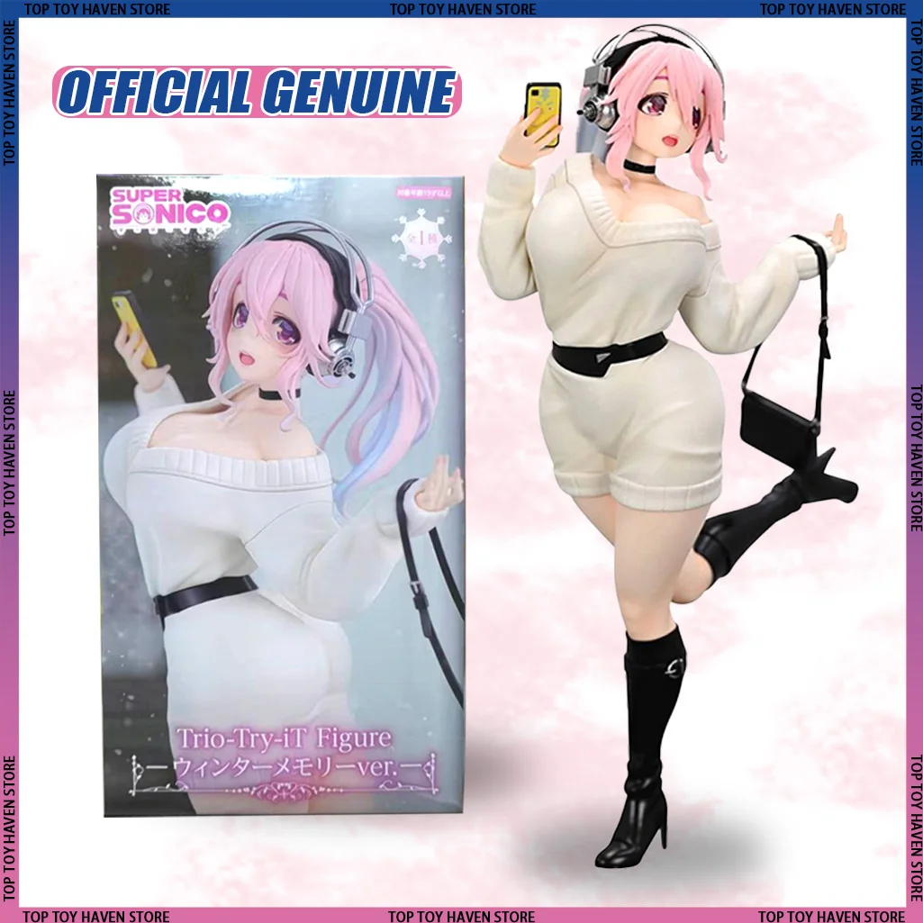 

FuRyu Original Trio-Try-iT Super Sonico Winter Memories PVC Anime Action Figure Collectible Model Toy for Fans