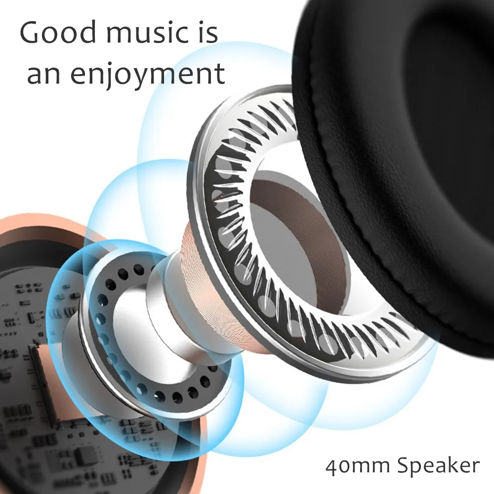 Shoumi P17 سماعات بلوتوث سماعات لاسلكية سماعة رأس جهير مع ميكروفون يدعم TF-بطاقة إلغاء الضوضاء خوذة للهواتف الذكية