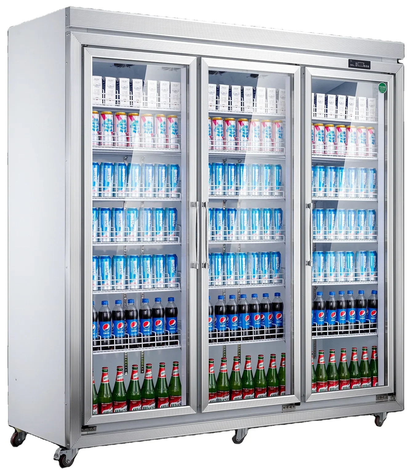 Custom Convenience Store Equipment Bar Large Capacity Beer Freezer Commercial Beverage Refrigeration Cabinet