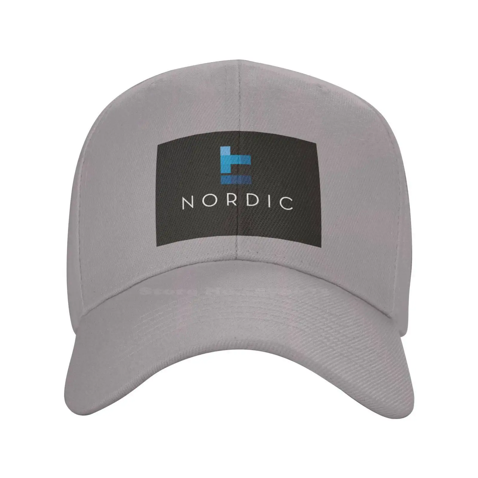 Nordic IT Logo Print Graphic Casual Denim cap Knitted hat Baseball cap